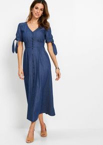 Robe en jean - bleu - taille 44 avec coton - bonprix