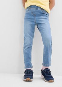 Lot de 2 jeggings taille mi-haute - bleu - taille 92 avec coton - bonprix