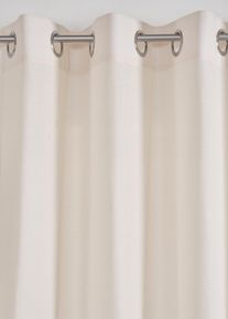 Rideau aspect lin avec polyester recyclé (1 pce) - beige - taille 175x140 cm - bonprix