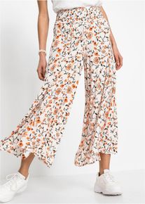 Pantalon palazzo en viscose fluide - beige - taille 44 - viscose - bonprix