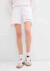 Short en molleton avec broderie - blanc - taille 54/56 (XXL) avec coton - bonprix