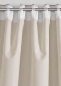 Rideau panneau occultant texturé (1 pce) - beige - taille 225x130 cm - bonprix
