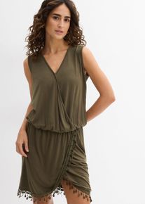 Robe fluide en jersey viscose - vert - taille 46/48 (L) - Viscose - bonprix