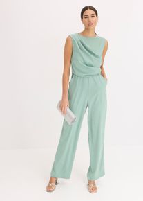 Combinaison en satin brillant - vert - taille 52 - bonprix