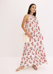 Robe longue imprimée - blanc - taille 42/44 (M) - bonprix
