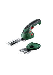 Foarfeca pentru tuns arbusti Bosch Isio 0600833108, Cutit 12 cm, Latime de taiere 80 mm (Negru/Verde)