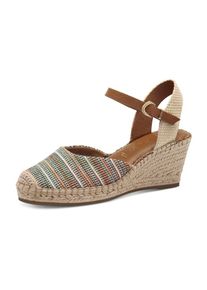 Tamaris Espadrilles Damen beige / hellblau / hellgrün / hellorange Größe 36