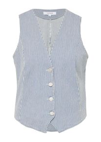 comma, comma casual identity Dames Gilet blauw / wit 32