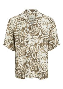 Jack & Jones JACK & JONES Heren Overhemd 'JJBlurexton' chamois / ecru / donkerbeige S