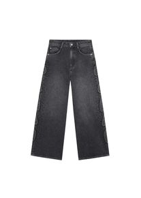 Scalpers Dames Jeans ' STUDS DENIM PANT ' donkergrijs 25-26