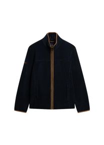 Superdry Heren Fleece jas 'Estate' marine / bruin M