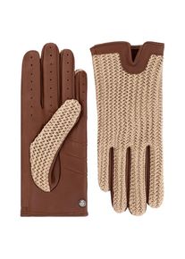Roeckl Handschuhe ' Sanremo ' Damen creme / braun Größe S/M
