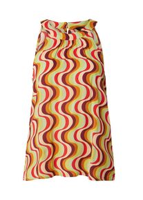 King Louie Dames Top 'Virna Jiggy Voile' crème / limoen / aubergine / lichtrood XS