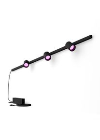 PHILIPS Hue Perifo - Muur Railverlichting - Starter Set 3 Spots - Zwart