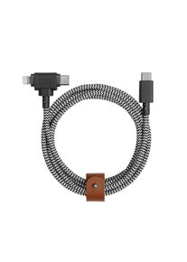 Native Union Belt Kabel Duo USB-C To C/Lightning 1.8m - Zebra