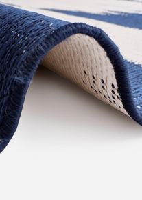 Tappeto da interno ed esterno double-face con fantasia grafica - Blu - Taglia 60x110 cm - bonprix