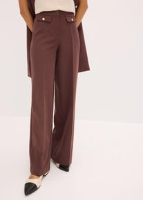 Pantaloni larghi, Marrone, Taglia 42, bonprix