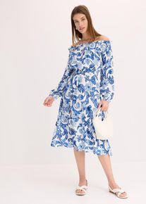 Abito con spalle scoperte, Bianco, Taglia 46, bonprix