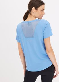 Maglia per sport con inserto in mesh ad asciugatura rapida - Blu - Taglia 46/48 (M) - bonprix