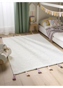 Lytte Uni,Met franjes - Moderne Vloerkleden voor Woonkamer, Slaapkamer & Eetkamer