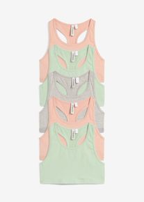 bonprix Biustonosz bustier z bawełną organiczną (5 szt.), szary, 176/182