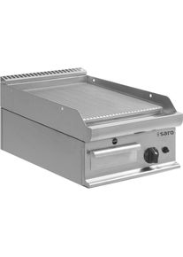 Saro Grillplatte glatt mit Pietozündung und Pilotflamme Tischmodell