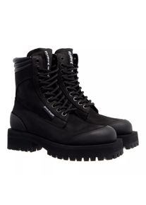 Palm Angels Bottes & Bottines, Desert Boot en noir - Cuir & Caoutchouc & Cuir & Finition lisse, 38 (EU)