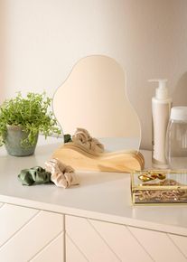 Decoratieve spiegel - beige - maat 25x20 cm - bonprix