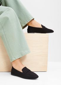 Loafers - zwart - maat 36 - vegan - bonprix
