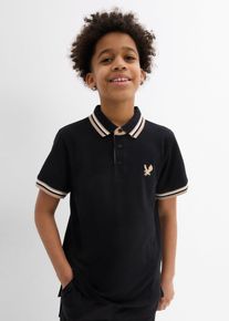 Piqué poloshirt van biologisch katoen - zwart - maat 152/158 - 100% katoen - bonprix