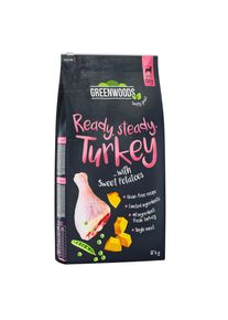 12kg Greenwoods dinde, patates douces, petits pois, potiron - Croquettes pour chien