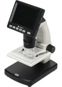 Toolcraft DigiMicro Lab5.0 USB LCD Mikroskop Monitor max. Vergrößerung 500 Zoom 4fach schwarz weiß
