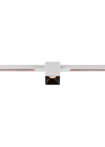 SLV 48V TRACK FIX-IT! Spot für Standard 48V Aufbauschiene, DALI dimmbar, eckig, 2700K, weiß/schwarz (1008969)