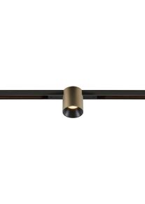 SLV 48V TRACK FIX-IT! Spot für Standard 48V Aufbauschiene, DALI dimmbar, rund, 3000K, bronze/schwarz (1008952)