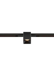 SLV 48V TRACK FIX-IT! Spot für Standard 48V Aufbauschiene, DALI dimmbar, eckig, Dim-to-Warm 2000-3000K, schwarz/schwarz (1008978)