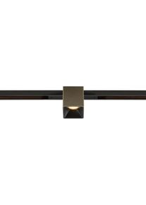 SLV 48V TRACK FIX-IT! Spot für Standard 48V Aufbauschiene, DALI dimmbar, eckig, 3000K, bronze/schwarz (1008976)