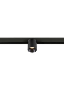 SLV 48V TRACK FIX-IT! Spot für tiefe 48V Aufbauschiene, DALI dimmbar, rund, 3000K, schwarz/schwarz (1008962)