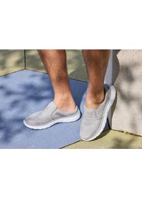 Dames Slippers in lichtgrijs ,maat 45, WITT, 80% Leer, 80% Imitatieleer