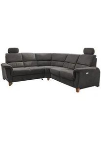Livetastic Ecksofa , Anthrazit , Textil , Buche , Uni , L-Form , 241x238 cm , Made in Eu , seitenverkehrt erhältlich, Rücken echt, Herz-Waage-Funktion, USB-C-Anschluss , Wohnzimmer, Sofas & Couches, Wohnlandschaften, Ecksofas