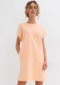 Minikleid aus reiner schwerer Bio-Baumwolle, orange, Größe 40/42 (M), 100% Baumwolle, bonprix