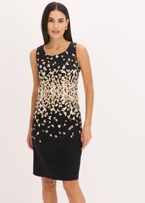 Etuikleid, schwarz, Größe 44, Satin, bonprix