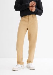 Classic Fit Stretch-Hose Straight, beige, Größe 48, mit Baumwolle, bonprix