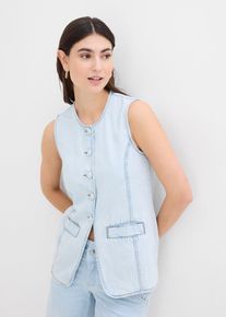Jeansweste - blau - Größe 36 mit Baumwolle- bonprix