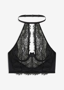 Bustier mit Bügel, schwarz, Größe 90B, bonprix