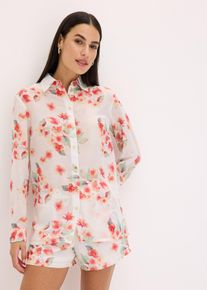 bedruckte Bluse - beige - Größe 38 - bonprix