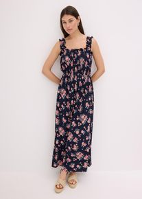 bedrucktes Maxikleid, blau, Größe 32/34 (XS), bonprix