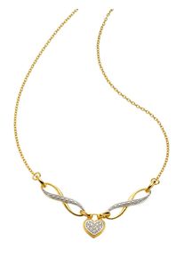 Firetti Collier Sieraad cadeau halssieraad halsketting ankerkette infinity+strik dames kettingen goud