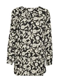 Kaffe Kvinnor Tunika 'Amber' ljusbl&aring; / svart / vit Storlek S