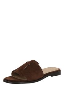 Selected Femme Dames Muiltjes 'SLFISABELLA' chocoladebruin 37