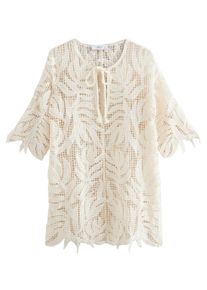next Strandkleid Damen creme Größe 36